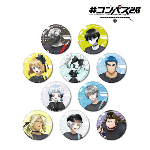 『#コンパス2.0 戦闘摂理解析システム』描き下ろし ロックバンドver. トレーディングホログラム缶バッジ(単位/BOX)